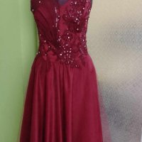 Абитуриентска червена рокля, снимка 4 - Рокли - 43954320