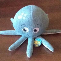Плетен, мек октопод Sea Happy, Luna, 25x15 cм , снимка 1 - Плюшени играчки - 43775046