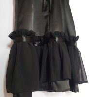 Черна секси рокля , сатен и воал, снимка 10 - Рокли - 40739689
