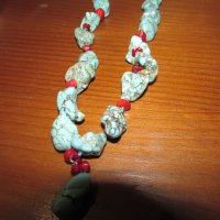 Огърлица тюркоаз и корал №362, снимка 3 - Колиета, медальони, синджири - 43947442