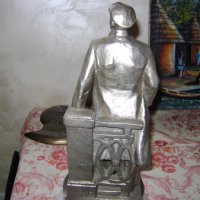Соц стара склуптора Ленин 1977г, снимка 4 - Антикварни и старинни предмети - 43828644
