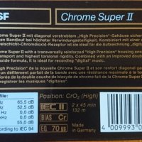 Аудио касети /аудио касета/ BASF Chrome Super II 90, снимка 2 - Аудио касети - 37349984