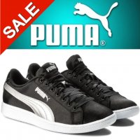 ПРОМО 🍊 PUMA № 38 🍊 Дамски обувки със сатениран ефект BLACK&SILVER нови с кутия, снимка 11 - Маратонки - 25358811