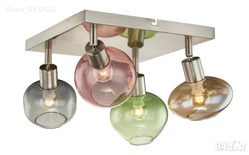 Таванна лампа 4-ка в модерен стил, снимка 1