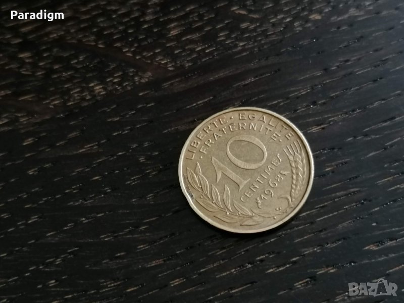 Монета - Франция - 10 сентима | 1968г., снимка 1