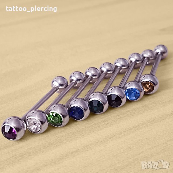 Пиърсинг обеци за език, снимка 1