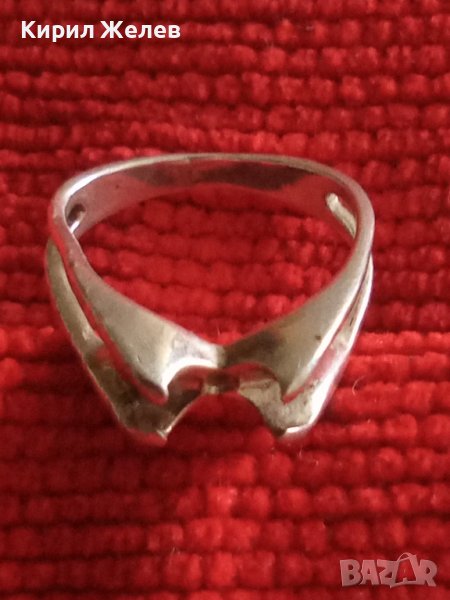 СТАР СРЕБЪРЕН ПРЪСТЕН СРЕБРО 925 АРТ НУВО СТИЛ 25263, снимка 1