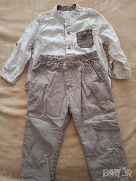 Страхотни дрешки за момче,от 6м.до 1.5г.,дънки,ризки,гащеризон,пуловер, снимка 1