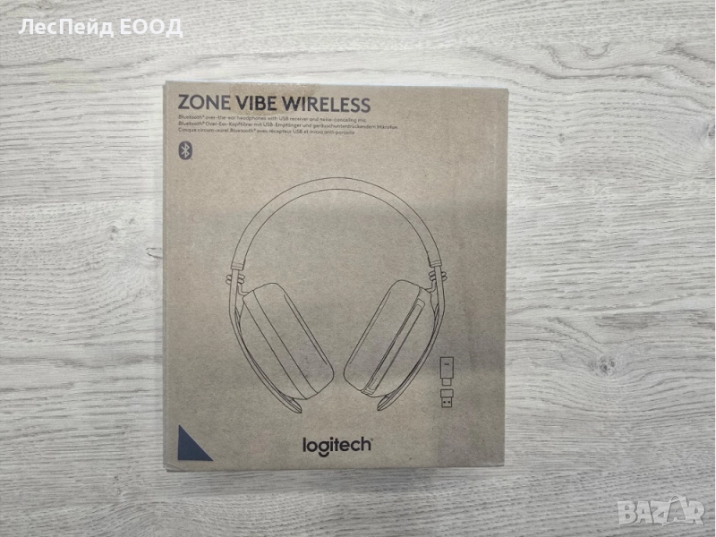 Logitech Zone Vibe Слушалки Безжичен Лента за глава Обаждания, снимка 1