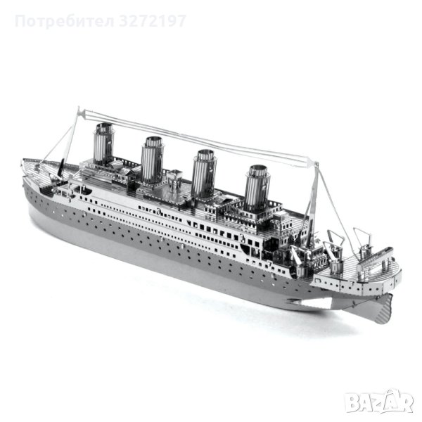 3D лазерно изрязан металeн пъзел Titanic - Направи си сам., снимка 1