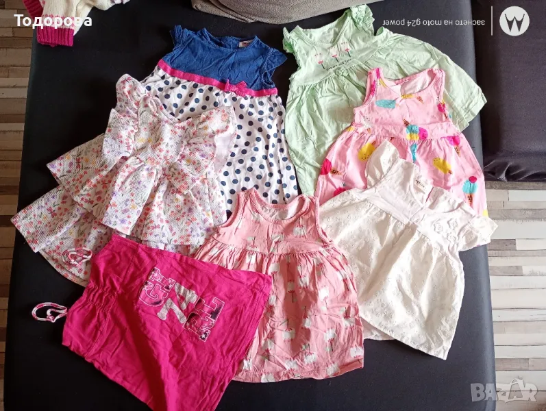Лот рокли за бебе момиче 80размер, снимка 1