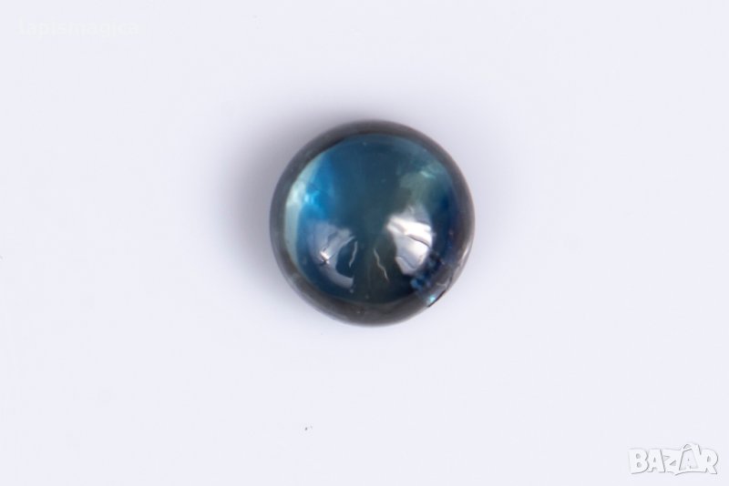 Син сапфир 0.58ct 4.4mm кръгъл кабошон #5, снимка 1