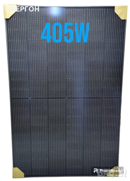 Промо 405w Фотоволтаичен панел ЧЕРНА РАМКА изцяло черен соларен панел, снимка 1