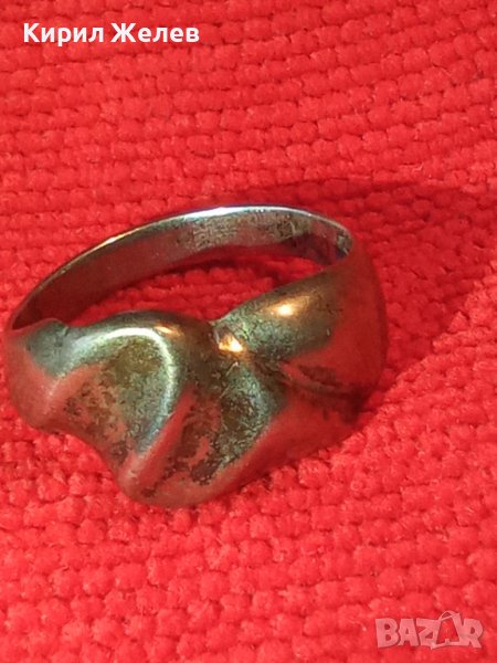 СТИЛЕН и ЕЛЕГАНТЕН СРЕБЪРЕН ПРЪСТЕН СТАРА РЪЧНА МАЙСТОРСКА ИЗРАБОТКА ВИСОКА ПРОБА СРЕБРО 19431, снимка 1