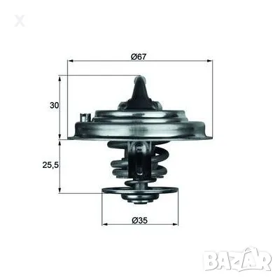 214580312 BEHR ТЕРМОСТАТ 8O°C OE 022 121 113 — VW / AUDI / SKODA / SEAT / CUPRA / VAG, снимка 1