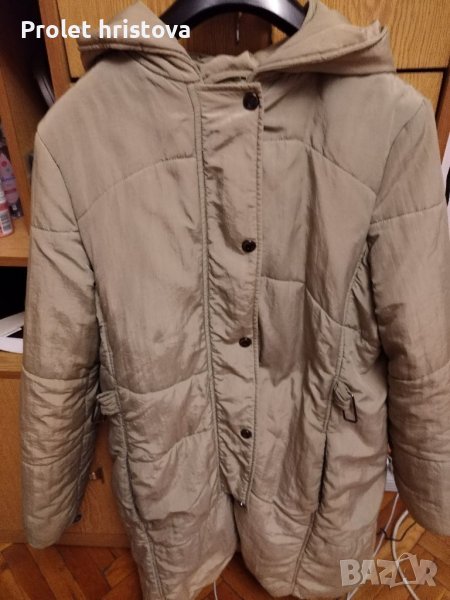 Плътна бежава шуба, снимка 1