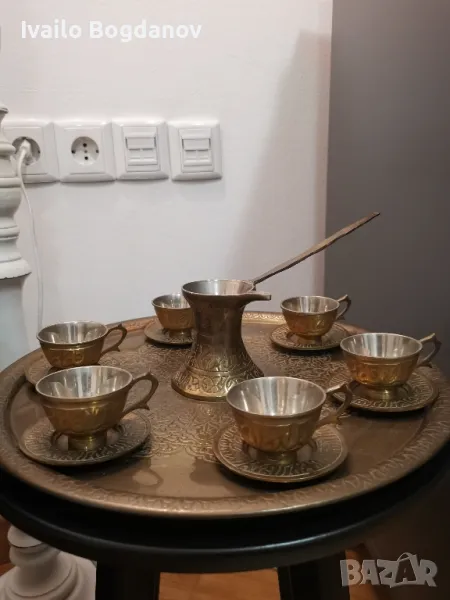 Стар ориенталски сервиз за кафе , снимка 1
