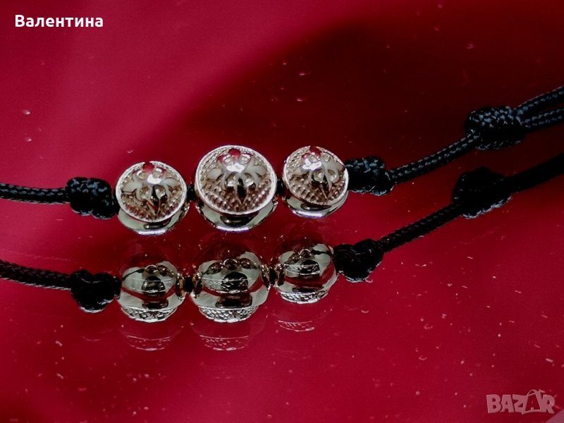 Дамски луксозен гердан Чокър от сребро с розово злато Rose gold choker, снимка 1