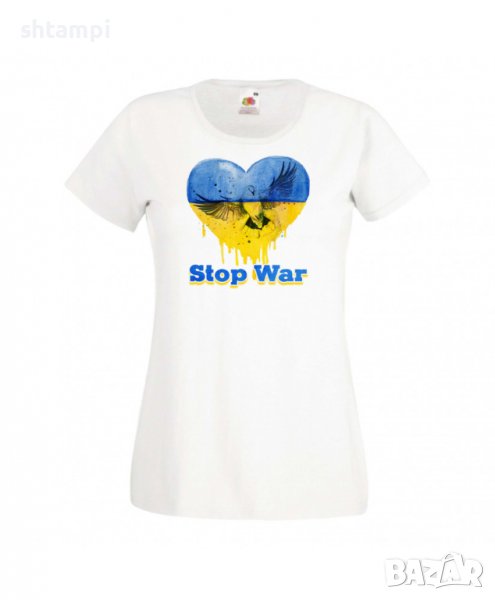 Дамска Тениска Украйна Stop War 4 спрете войната,подкрепям Укркайна,, снимка 1