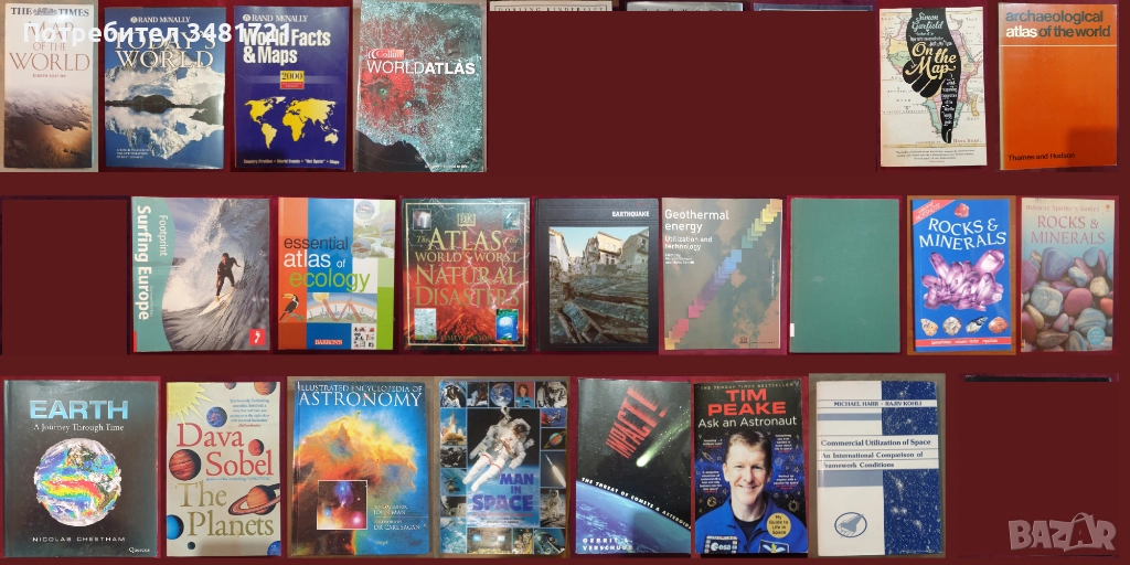 Атласи, справочници, енциклопедии - земя, страни, космос / 21 книги, снимка 1