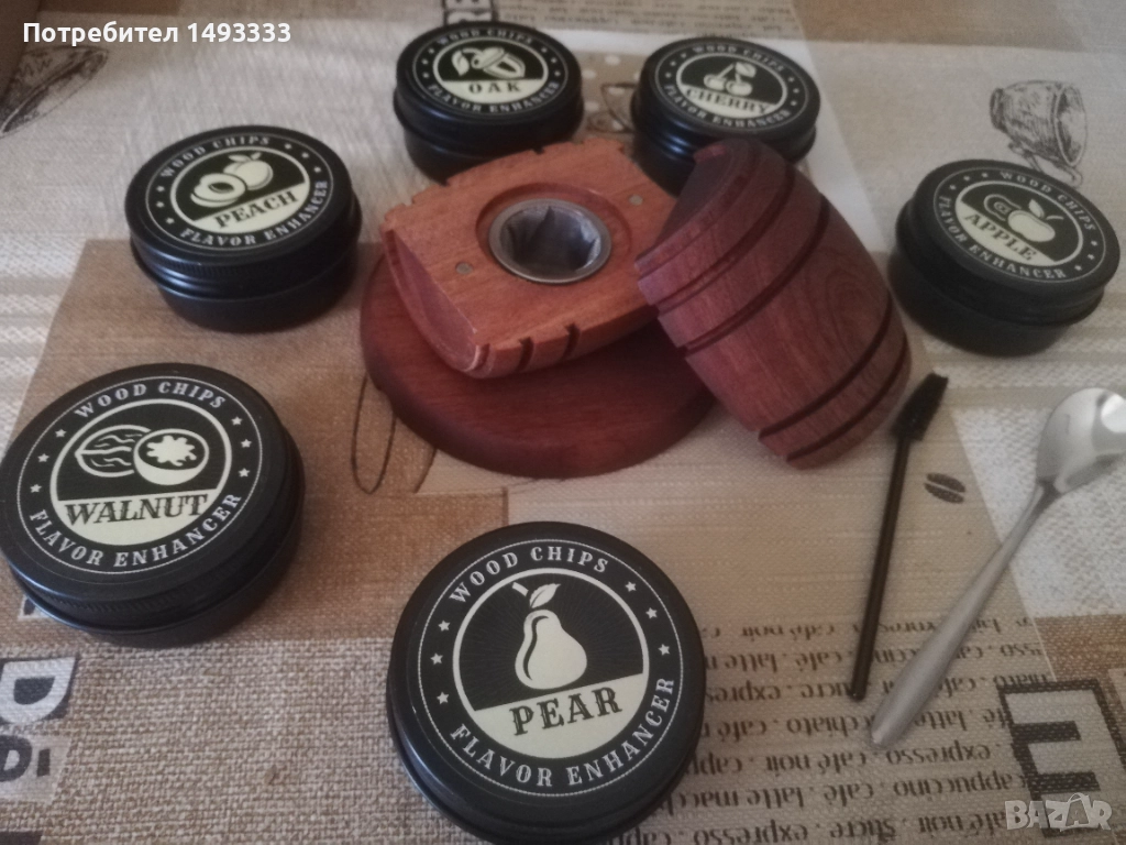 Комплект за опушване на уиски с 6 различни аромата, снимка 1