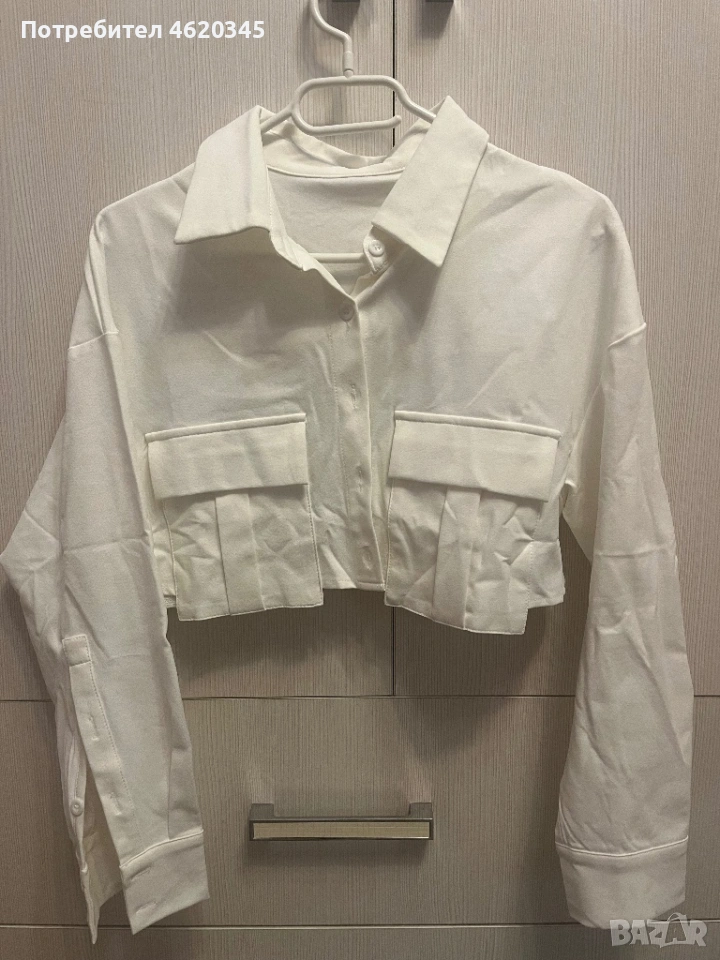 Бяла къса риза нова , снимка 1