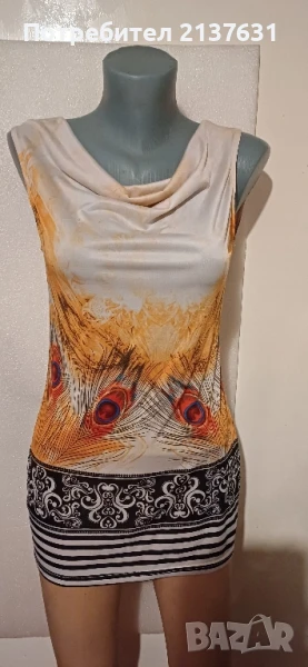 ДАМСКА РОКЛЯ  / ТУНИКА Размер  S, снимка 1