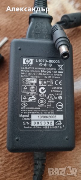 Адаптер за скенер HP MODEL BPA-202-12U, снимка 1