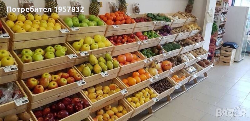 Стъпаловиден стелаж за плод и зеленчук, снимка 1