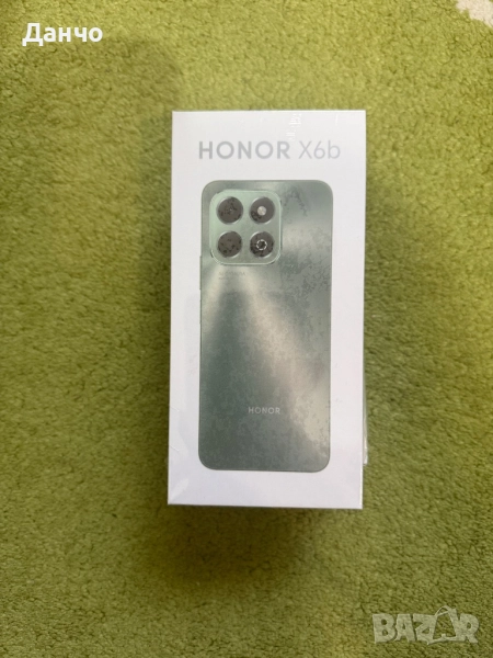 Чисто нов телефон Honor X6b-Midnight Black + подарък слушалки, снимка 1