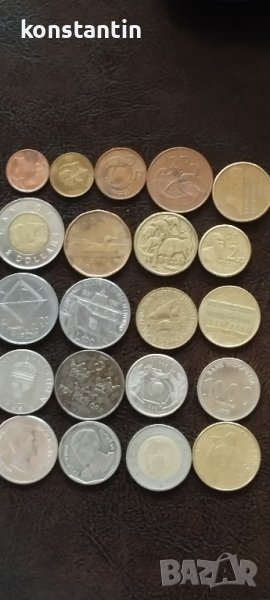 ЛОТ 21 МОНЕТИ ЦЯЛ СВЯТ, снимка 1