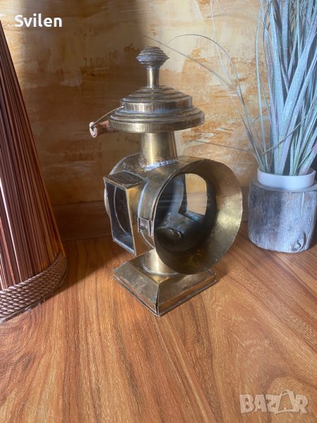 Старинен френски винтидж фенер/лампа, снимка 1