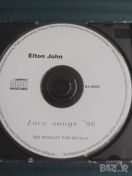 Elton John Love songs'96 - матричен диск музика, снимка 1