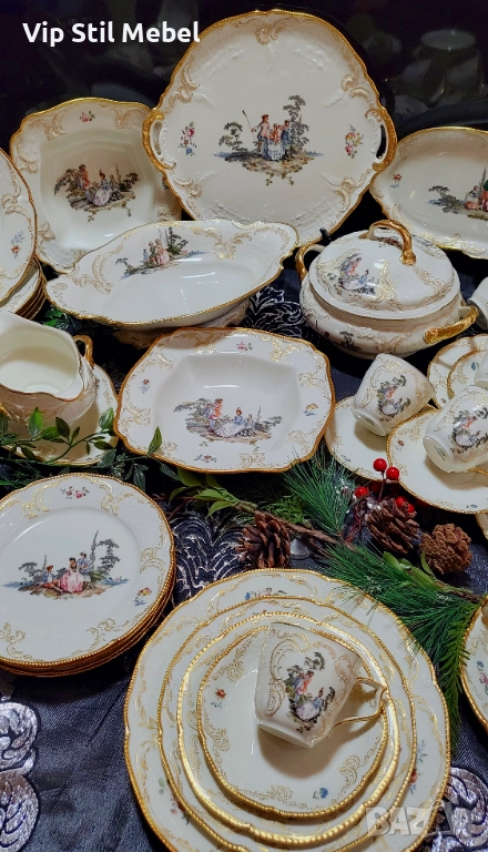 Сервиз за хранене и кафе Rosenthal Sanssouci Hoeroldt Arkadien , снимка 1