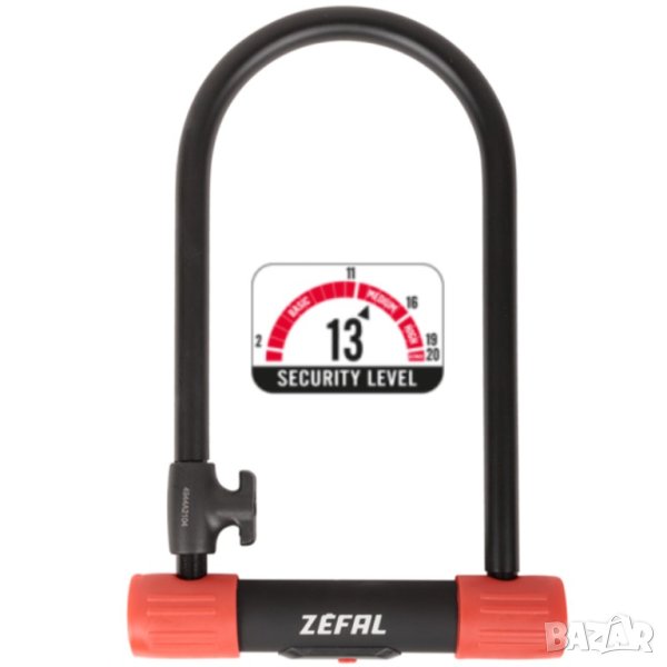 Zefal K-Traz U13 U-образен Катинар От Закалена Стомана С Висока Устойчивсот Срещу Кражба, снимка 1