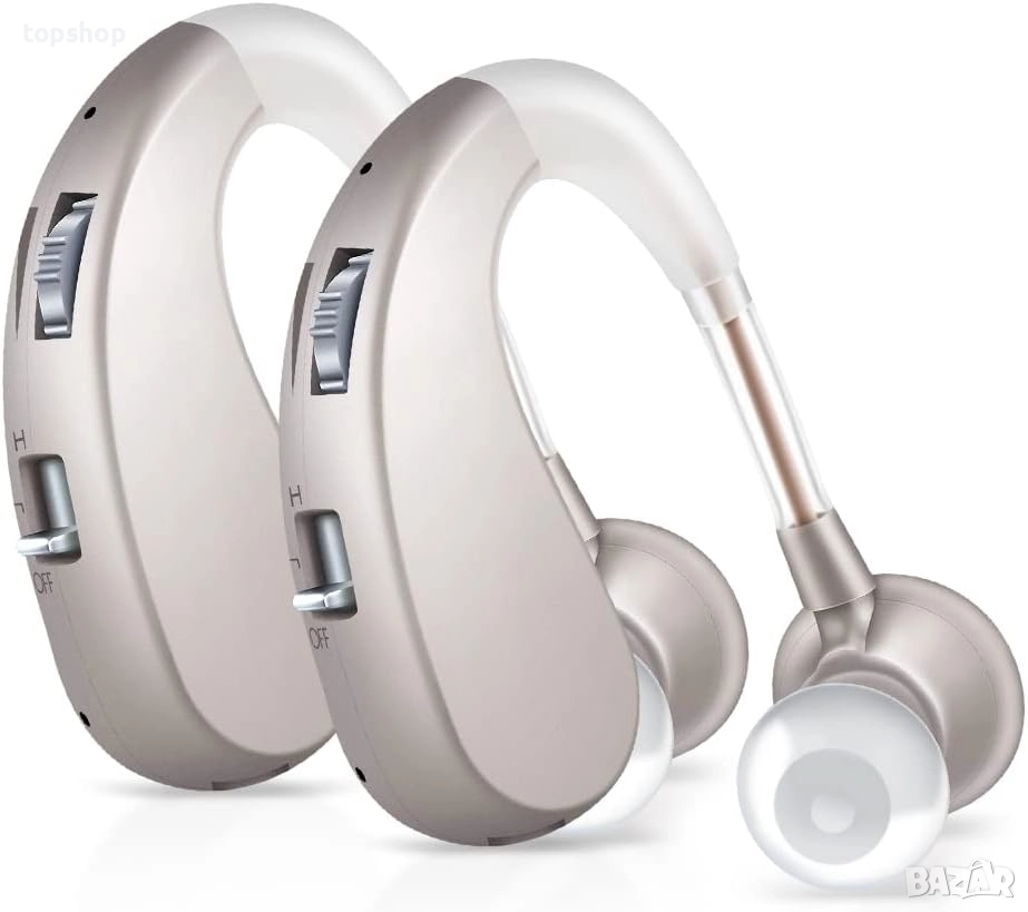 Нов проверени слухови апарати Britzgo с шумопотискане, акумулаторен звуков усилвател, подобрен ..., снимка 1