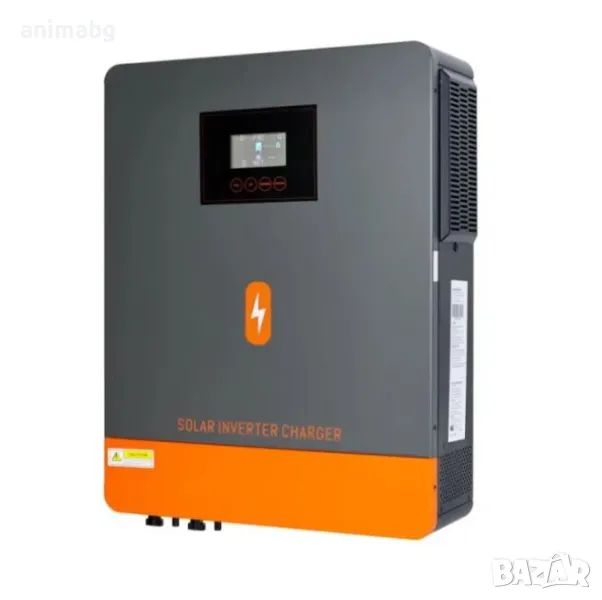 ANIMABG Хибриден соларен инвертор PowMr 6.2KW с WiFi, снимка 1