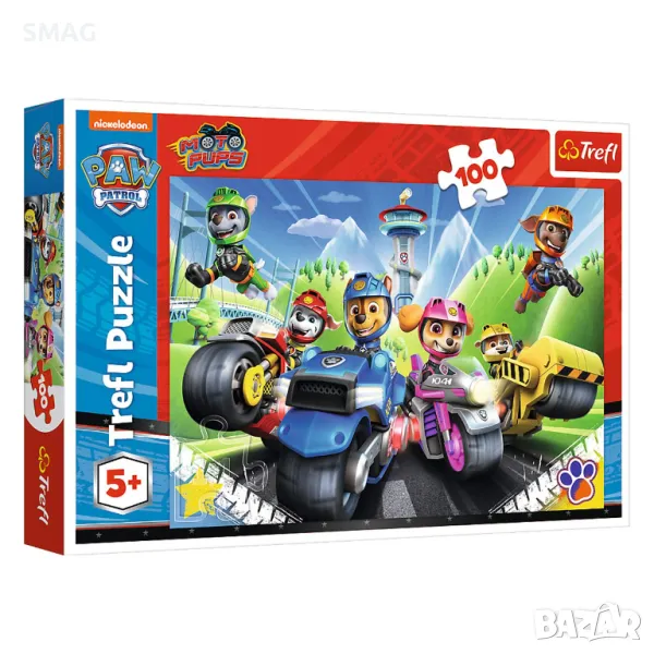 Пъзел с превозно средство Paw Patrol (100 части) - S_1239780, снимка 1