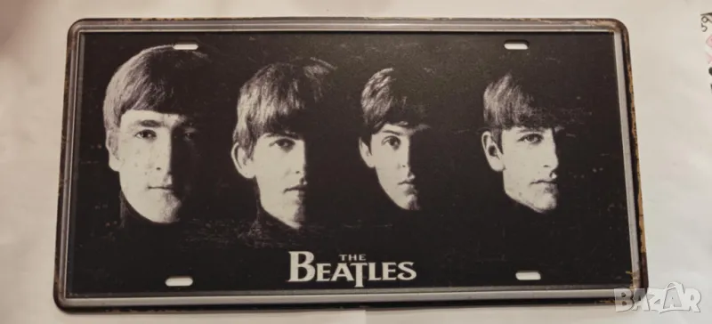 The Beatles-метална табела -тип регистрационен номер, снимка 1