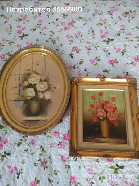 Две картини с рози, снимка 1