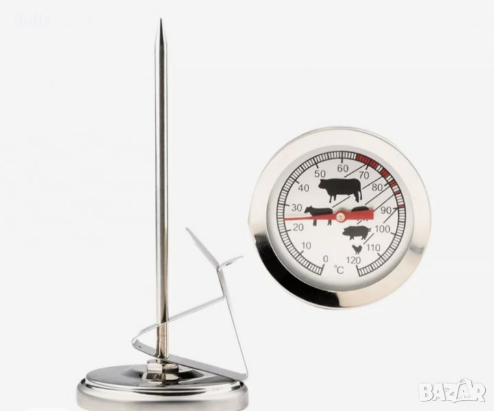    Термометър за месо и фурна 13 см до 120 градуса, снимка 1
