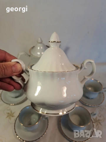 български бароков порцеланов сервиз Китка Разград    26/4, снимка 3 - Сервизи - 50815883