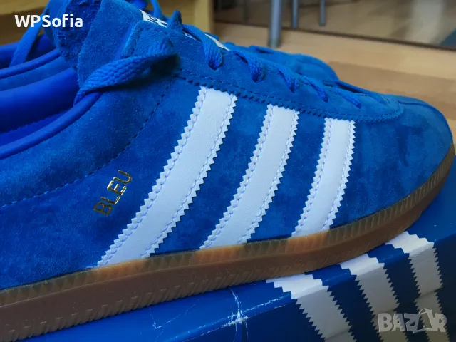 Adidas Originals White Blue Чисто Нови Оригинални Маратонки 42EU / 8UK, снимка 5 - Маратонки - 48263348