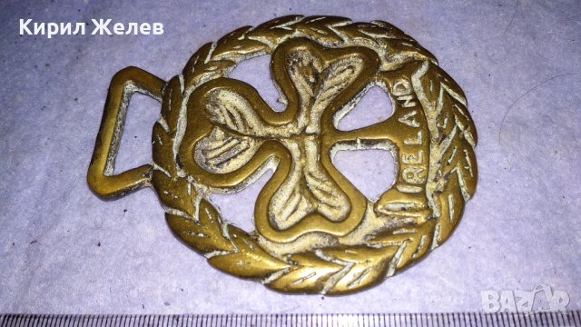 ДЕТЕЛИНА Старо БРОНЗОВО ДЕКОРАТИВНО АРТ ПАНО за СТЕНА ИРЛАНДИЯ 33991, снимка 5 - Декорация за дома - 38928086