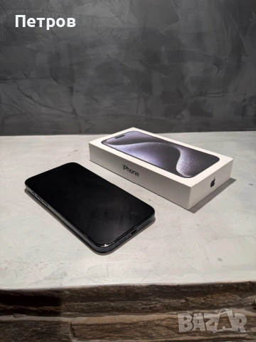 КАТО НОВ Iphone 15 Pro Max Blue Titanium, снимка 5 - Apple iPhone - 53249633