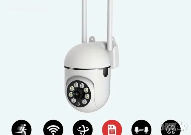 1080P HD Камера за видеонаблюдение / охранителна , нощно виждане , цветен екран, снимка 3 - Камери - 48531328