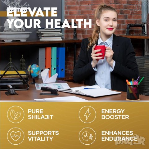 Elevate Your Health® Shilajit Енергийна хранителна добавка - 30 капсули, снимка 5 - Хранителни добавки - 43441335