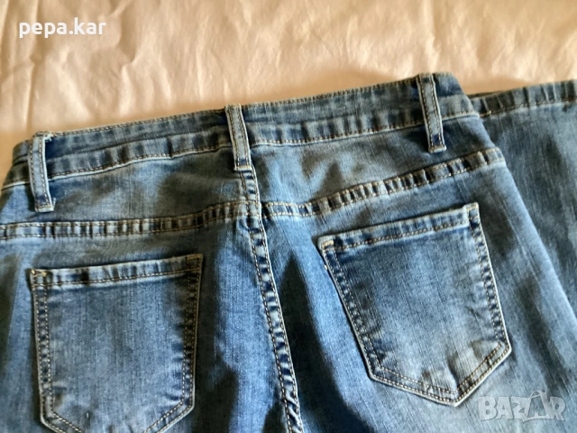 Дънки маркови еластични S-M размер сини и черни, снимка 6 - Дънки - 53578585