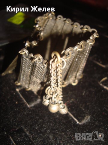 СТАРА БРОНЗОВА ПОСРЕБРЕНА ВЪЗРОЖДЕНСКА ГРИВНА със ЗВЪНЧЕТА 44321, снимка 10 - Антикварни и старинни предмети - 32265077