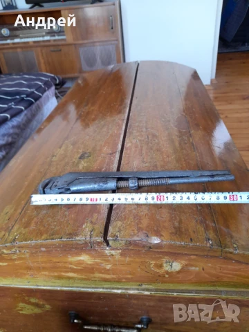 Стар водопроводен,раздвижен ключ #2, снимка 5 - Други ценни предмети - 50772504